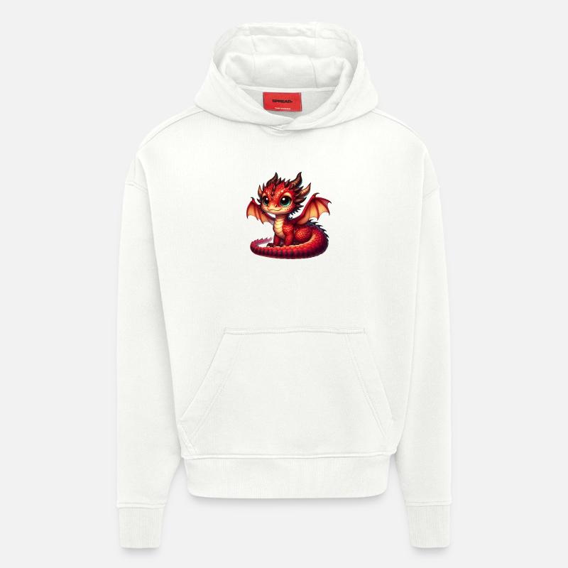 Drache - Hoodie- made by SPREAD - OFF WHITE