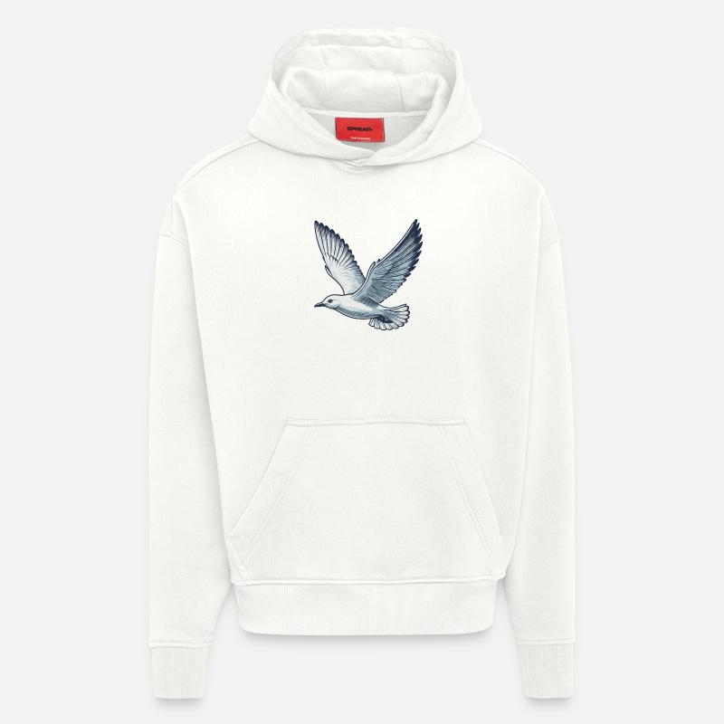 Möwe - Hoodie- made by SPREAD  - OFF WHITE