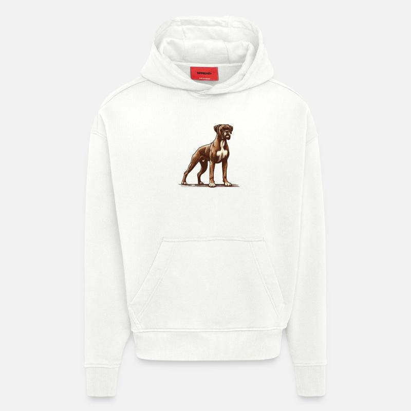 Boxer - Hoodie- made by SPREAD  - OFF WHITE