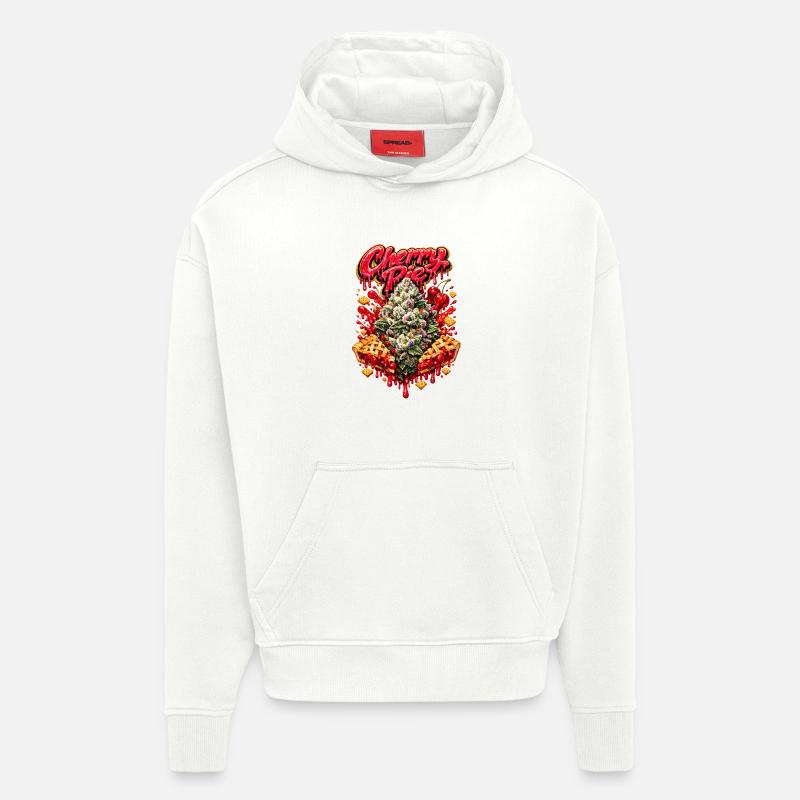 Cherry Pie Graffiti Print - Hoodie- made by SPREAD  - OFF WHITE