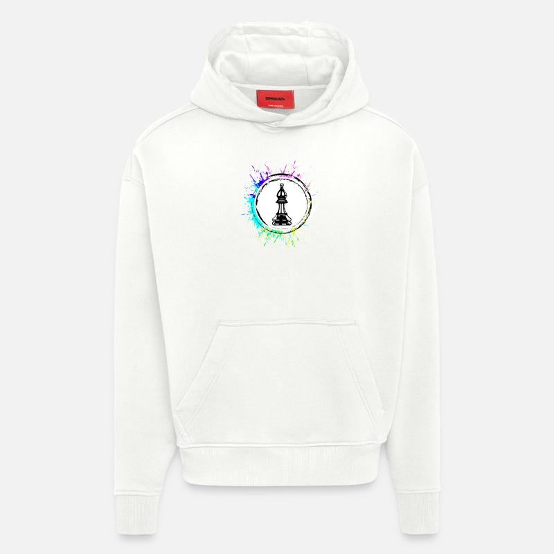 Schachfigur symbol - Hoodie- made by SPREAD  - OFF WHITE