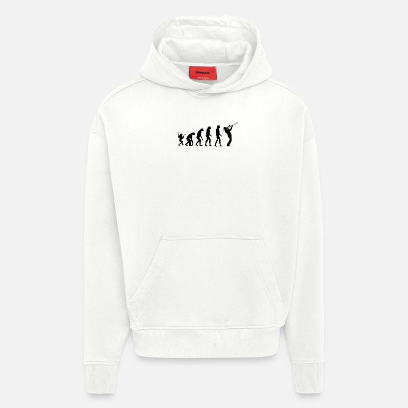 Evolution trombone - Hoodie- made by SPREAD  - OFF WHITE