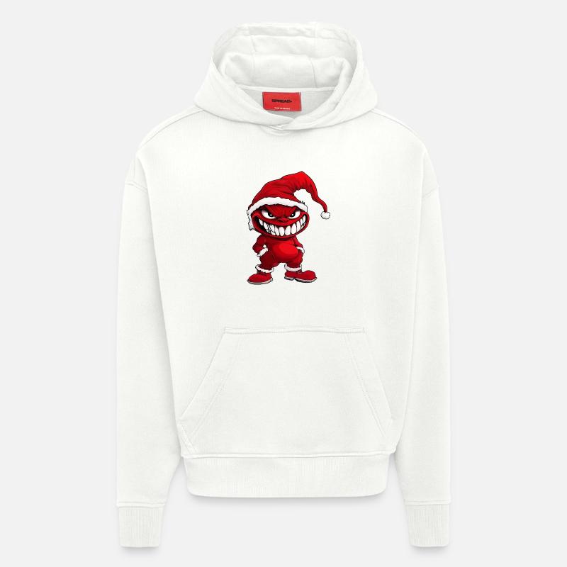 Devil Christmas - Hoodie- made by SPREAD  - OFF WHITE