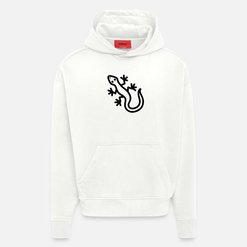lizard - Hoodie- made by SPREAD - OFF WHITE