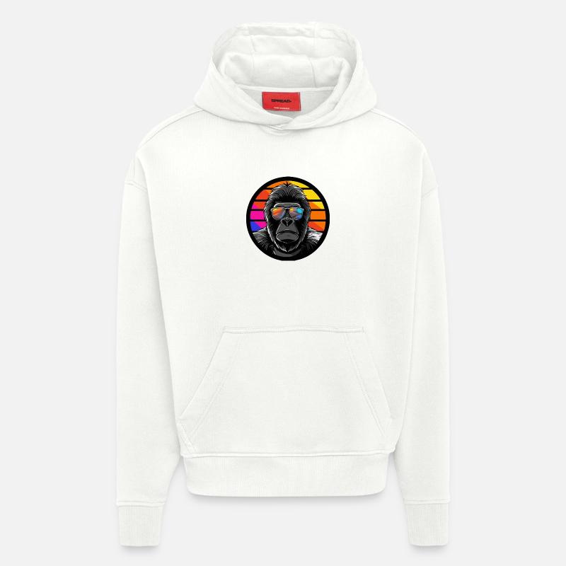 Gorilla Comic Cool Summer - Hoodie- made by SPREAD  - OFF WHITE