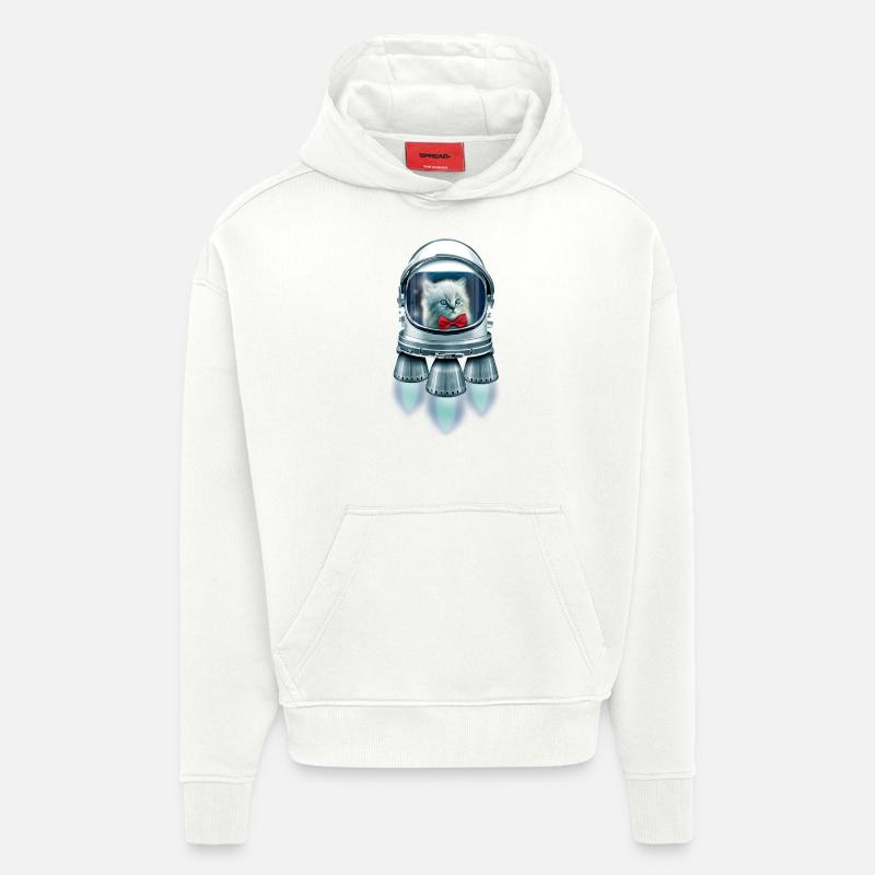 CASANOVA TO SPACE - Hoodie- made by SPREAD  - OFF WHITE
