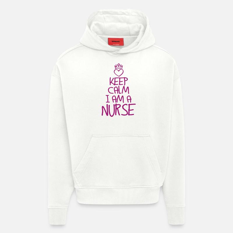 Keep Calm Krankenschwester - Hoodie- made by SPREAD  - OFF WHITE