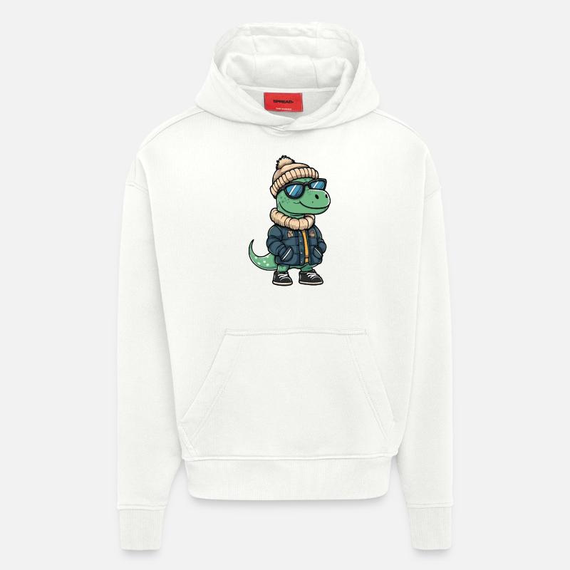 Dinosaurier brontosaurus Cool Comic - Hoodie- made by SPREAD  - OFF WHITE