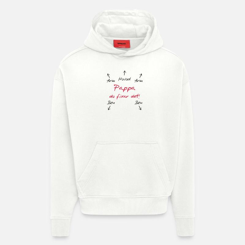Pappa du fixar det - Hoodie- made by SPREAD  - OFF WHITE