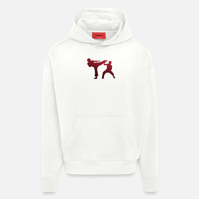 karate - Hoodie- made by SPREAD  - OFF WHITE