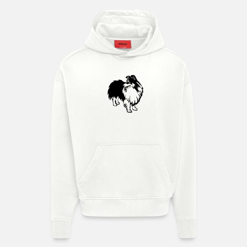 Sheltie - Sweat à capuche bio épais oversize fabriqué en UE - OFF WHITE
