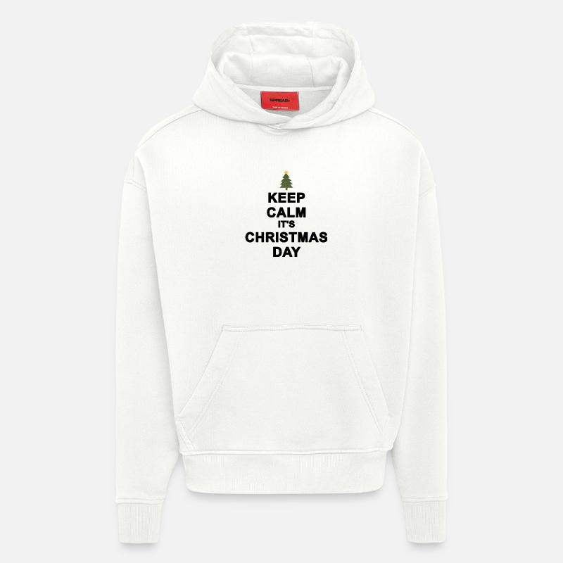 Keep calm Christmas - Hoodie- made by SPREAD  - OFF WHITE