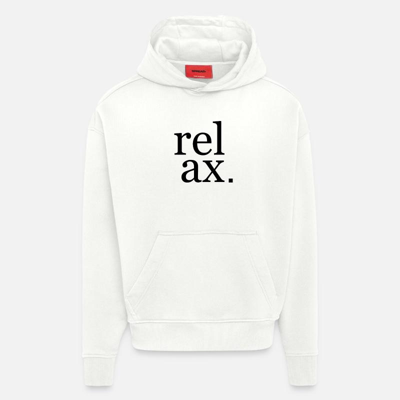 Relax Design - Sweat à capuche bio épais oversize fabriqué en UE - OFF WHITE