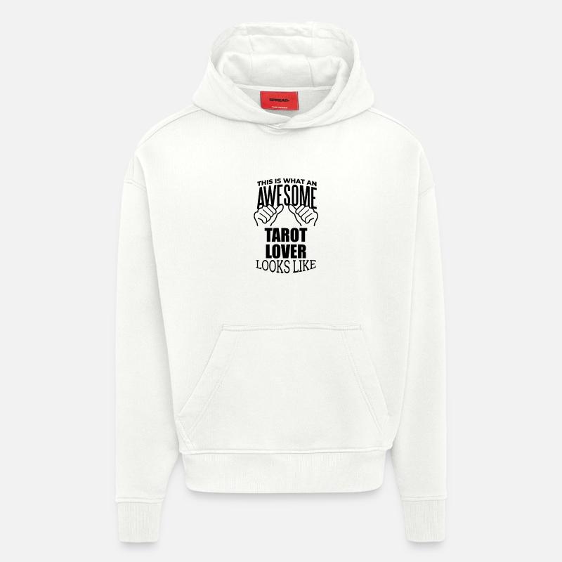 Tarot - Sweat à capuche bio épais oversize fabriqué en UE - OFF WHITE