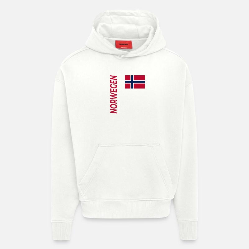 Molde - Sweat à capuche bio épais oversize fabriqué en UE - OFF WHITE