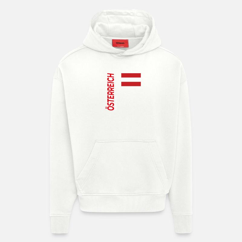 Bregenz - Sweat à capuche bio épais oversize fabriqué en UE - OFF WHITE