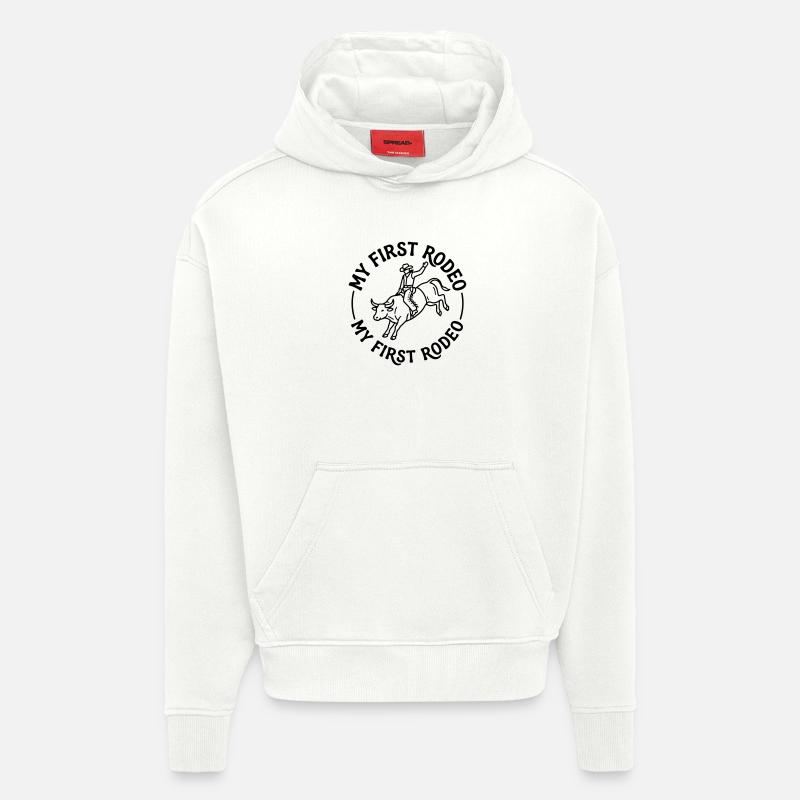Rodéo - Sweat à capuche bio épais oversize fabriqué en UE - OFF WHITE