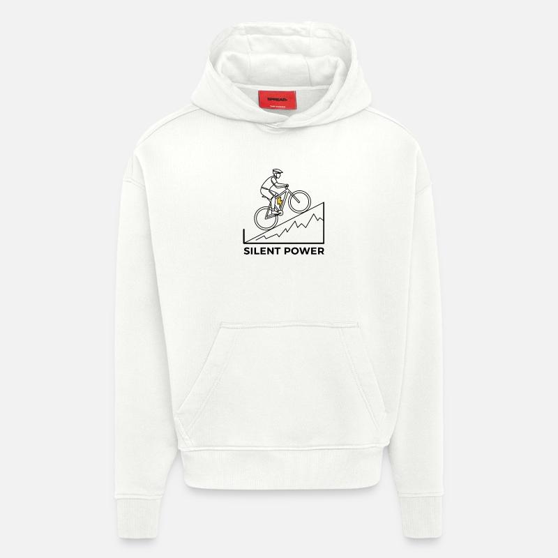 Montée éclair - Sweat à capuche bio épais oversize fabriqué en UE - OFF WHITE