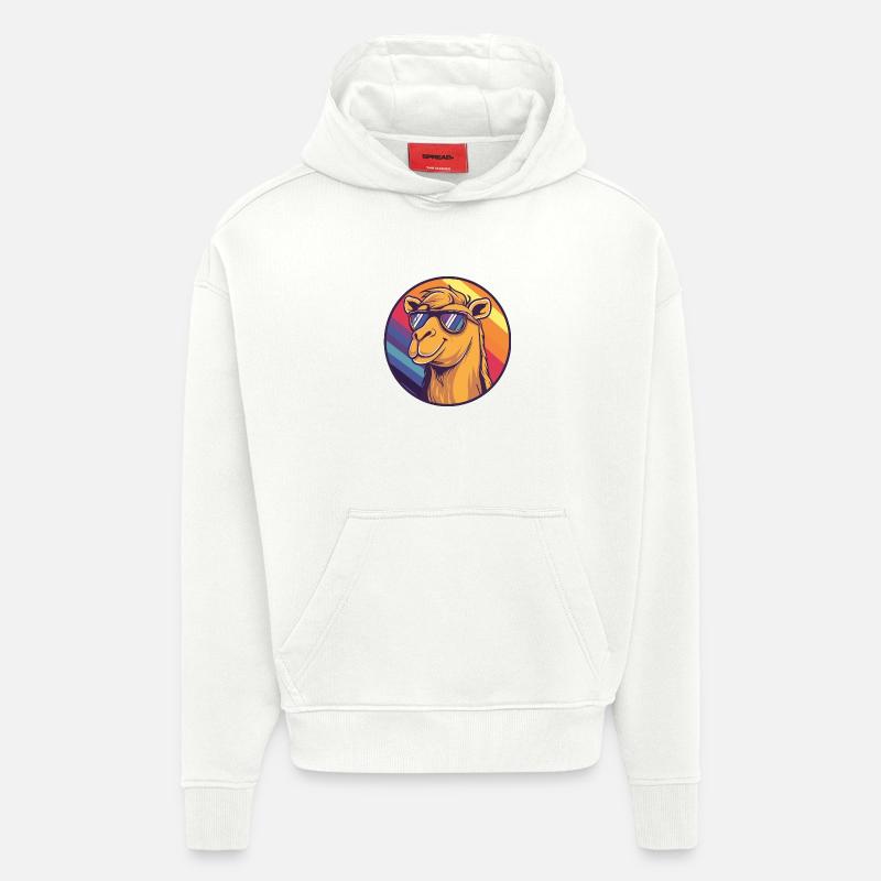 Kamel Comic Cool Sommer - Hoodie- made by SPREAD  - OFF WHITE