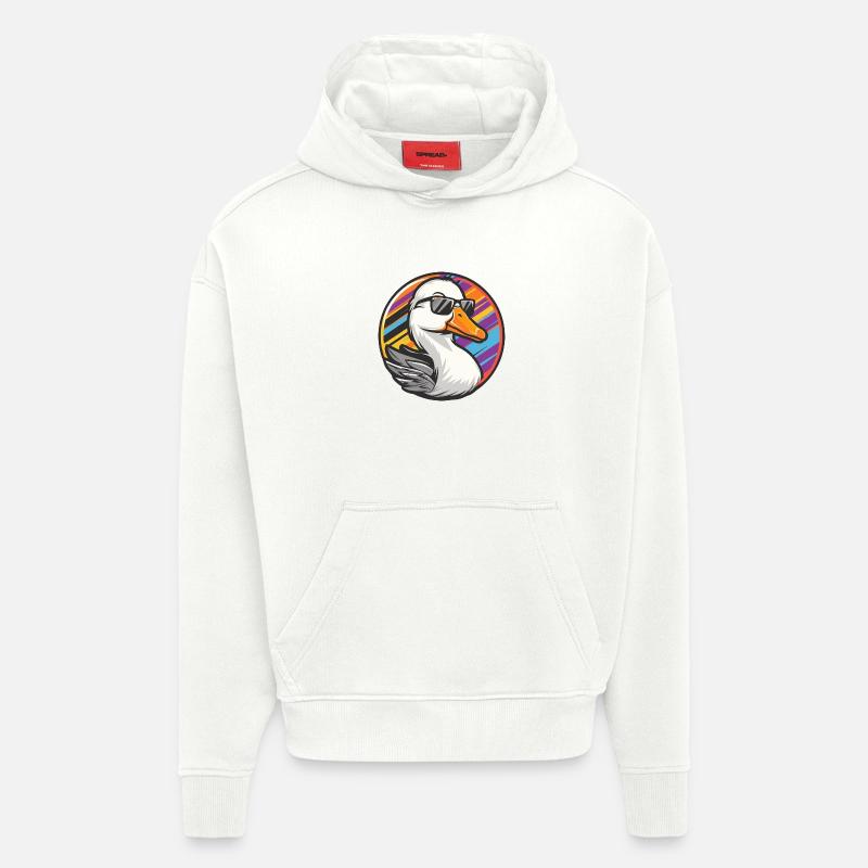 Goose Comic Cool Summer - Hoodie- made by SPREAD  - OFF WHITE