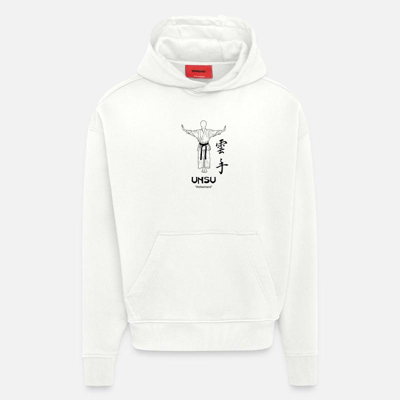 Kata Unsu - Hoodie- made by SPREAD  - OFF WHITE