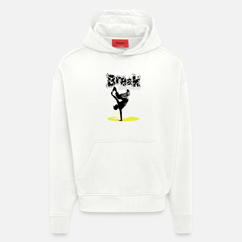 Breakdance flex - Hoodie- made by SPREAD  - OFF WHITE