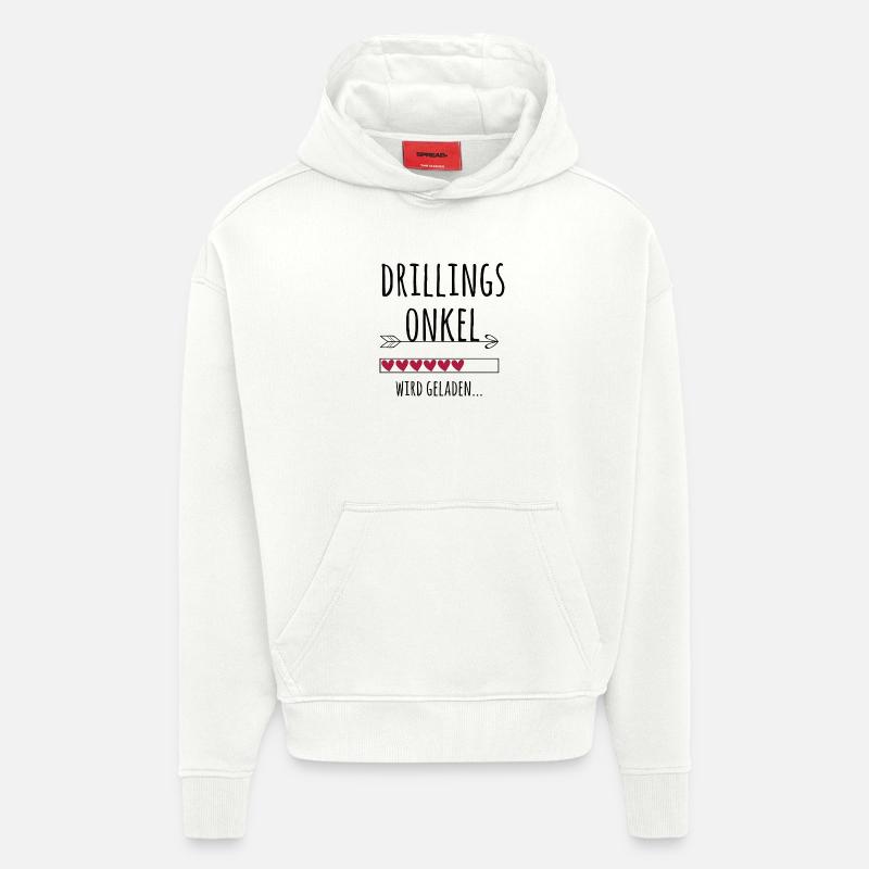 werdender Drillingsonkel Schwangerschaft Drillinge - Hoodie- made by SPREAD - OFF WHITE