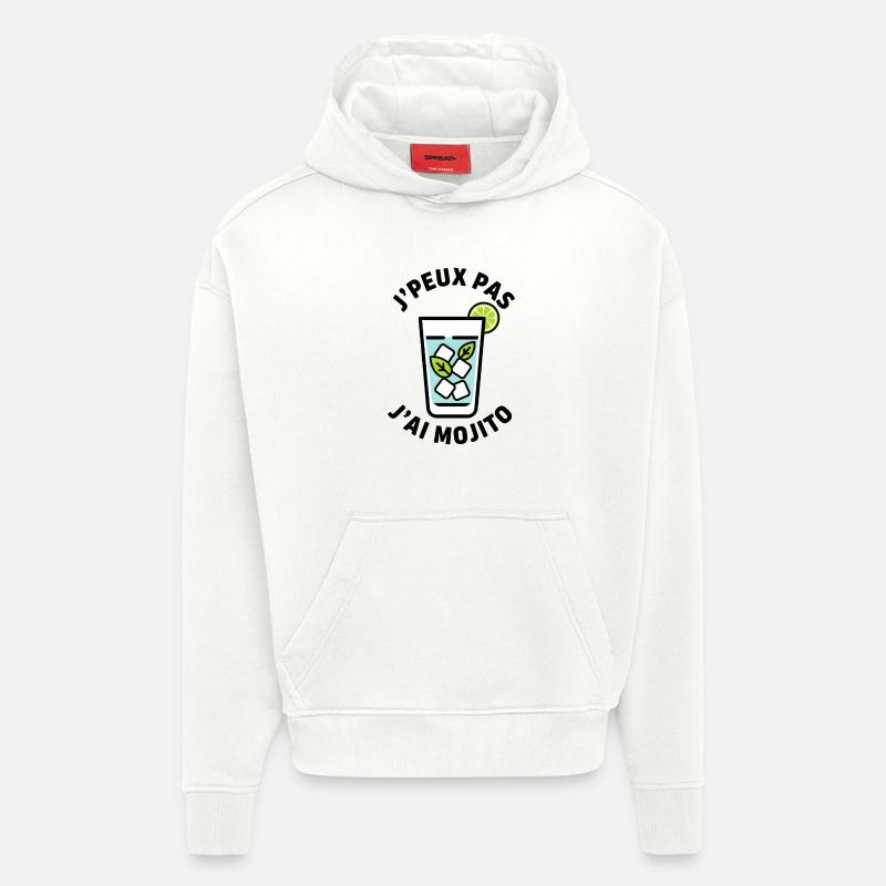 Lime Mint Eisglas - Hoodie- made by SPREAD  - OFF WHITE