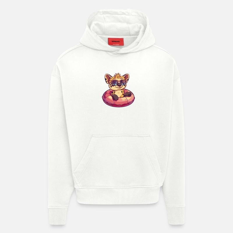 Hyena Comic Cool - Hoodie- made by SPREAD  - OFF WHITE