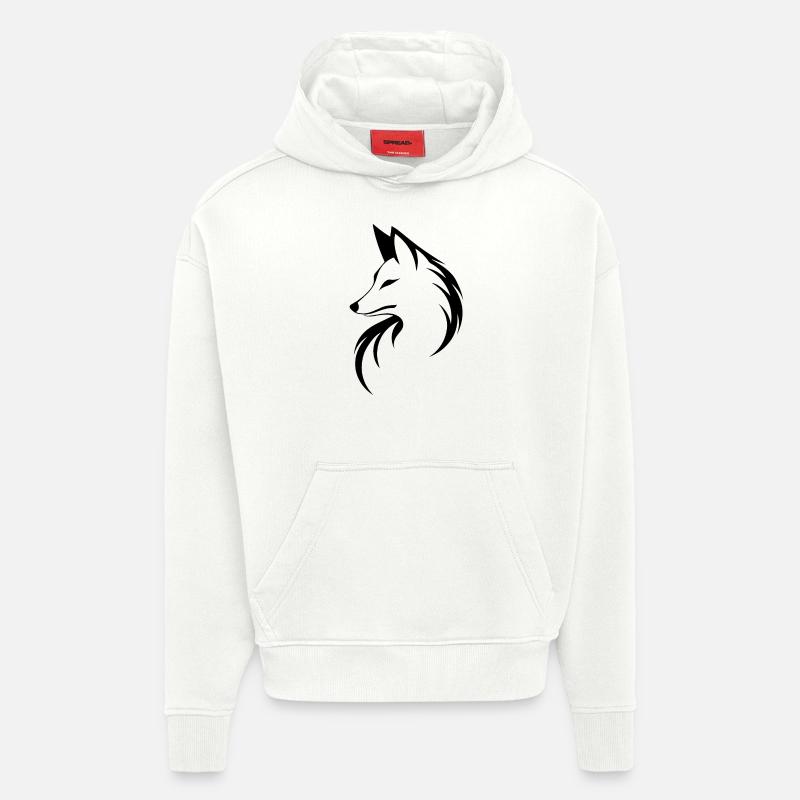 Fox Foxes - Hoodie- made by SPREAD - OFF WHITE