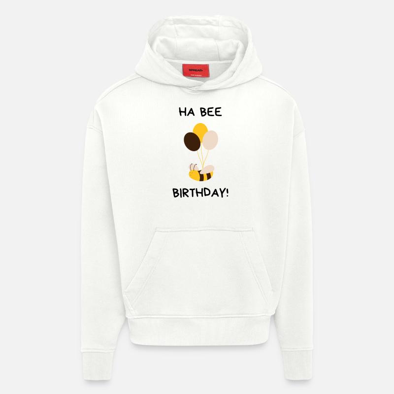 D - Sweat à capuche bio épais oversize fabriqué en UE - OFF WHITE