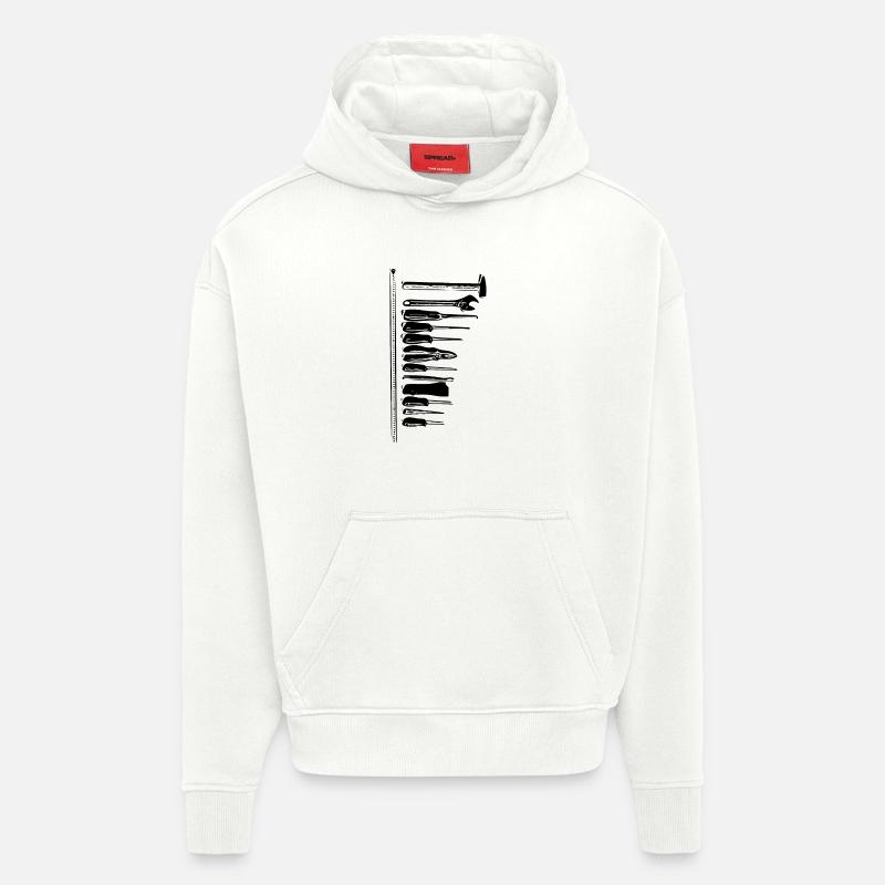 tool - Hoodie- made by SPREAD - OFF WHITE