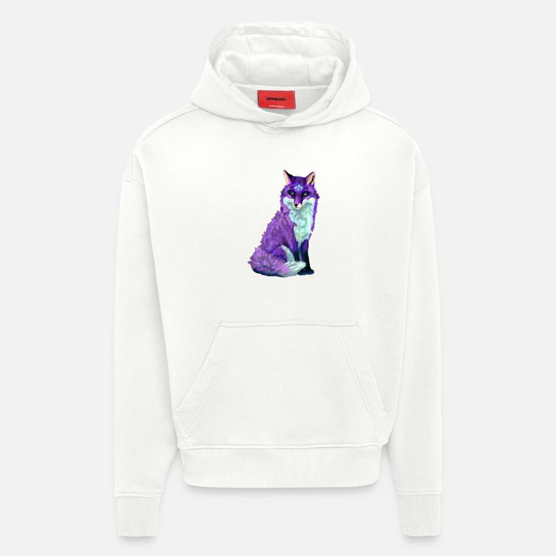 fox - Hoodie- made by SPREAD  - OFF WHITE