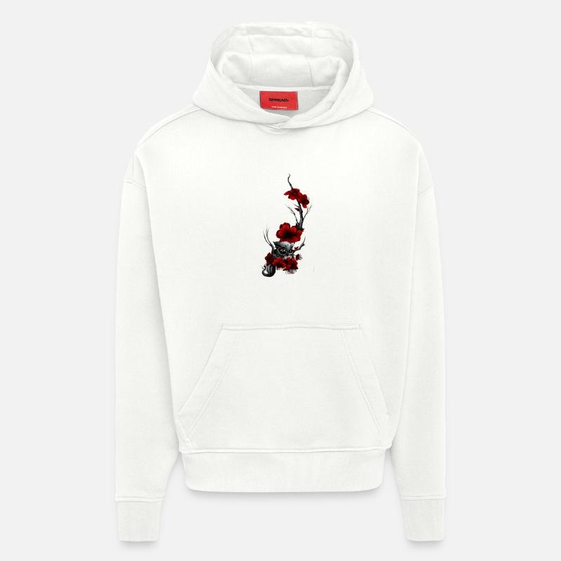 Eule - Hoodie- made by SPREAD  - OFF WHITE
