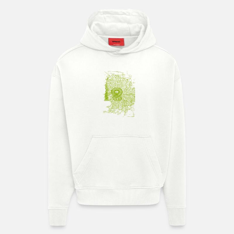 abstract design - Hoodie- made by SPREAD - OFF WHITE