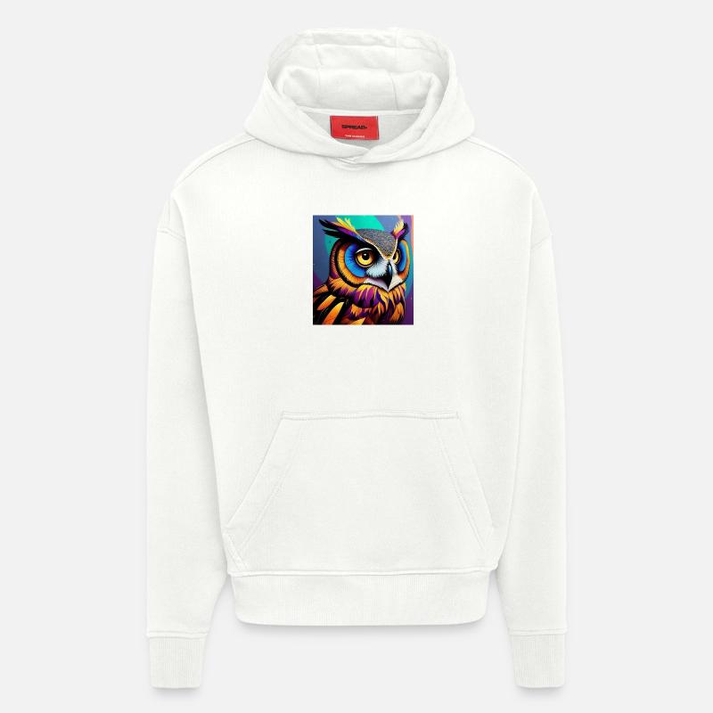 Eule - Hoodie- made by SPREAD  - OFF WHITE