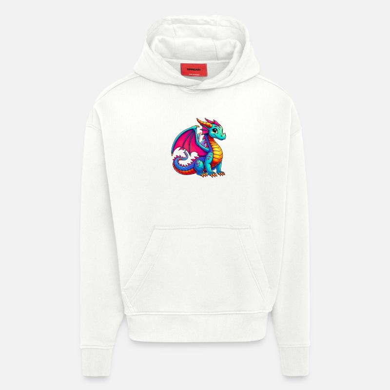 Drache - Hoodie- made by SPREAD - OFF WHITE