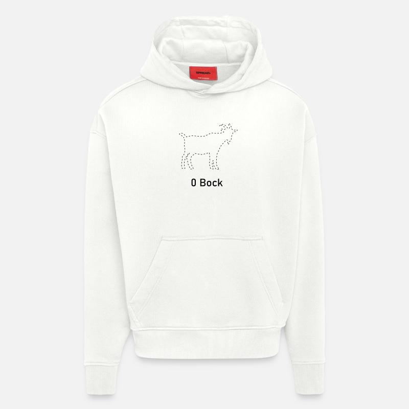 Zéro désir - Sweat à capuche bio épais oversize fabriqué en UE - OFF WHITE