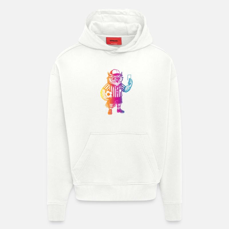 Fußball Eule - Hoodie- made by SPREAD  - OFF WHITE