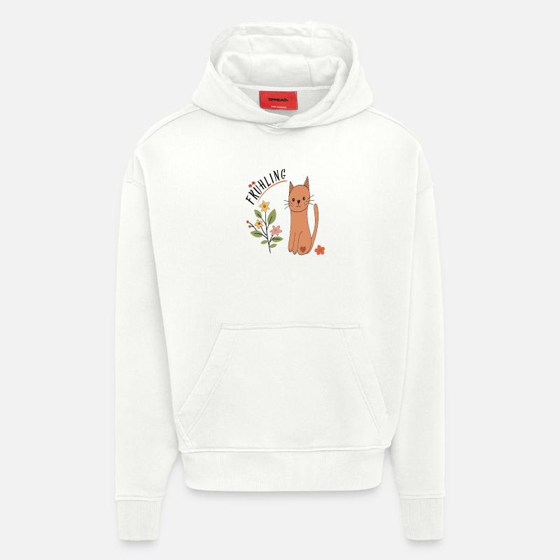 Source - Sweat à capuche bio épais oversize fabriqué en UE - OFF WHITE