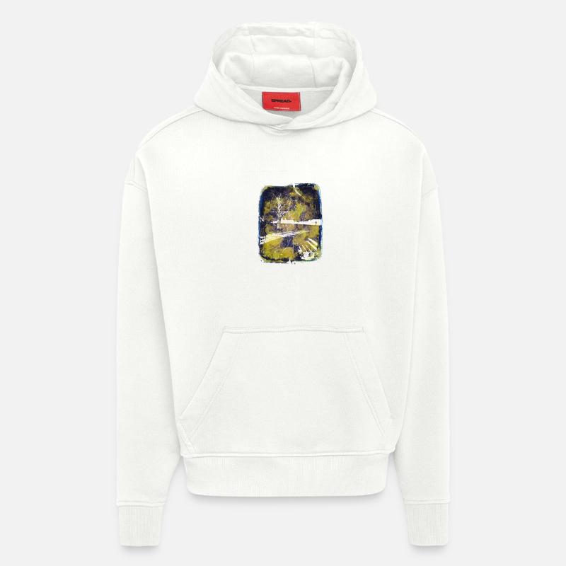 Bench with lime tree - Hoodie- made by SPREAD - OFF WHITE