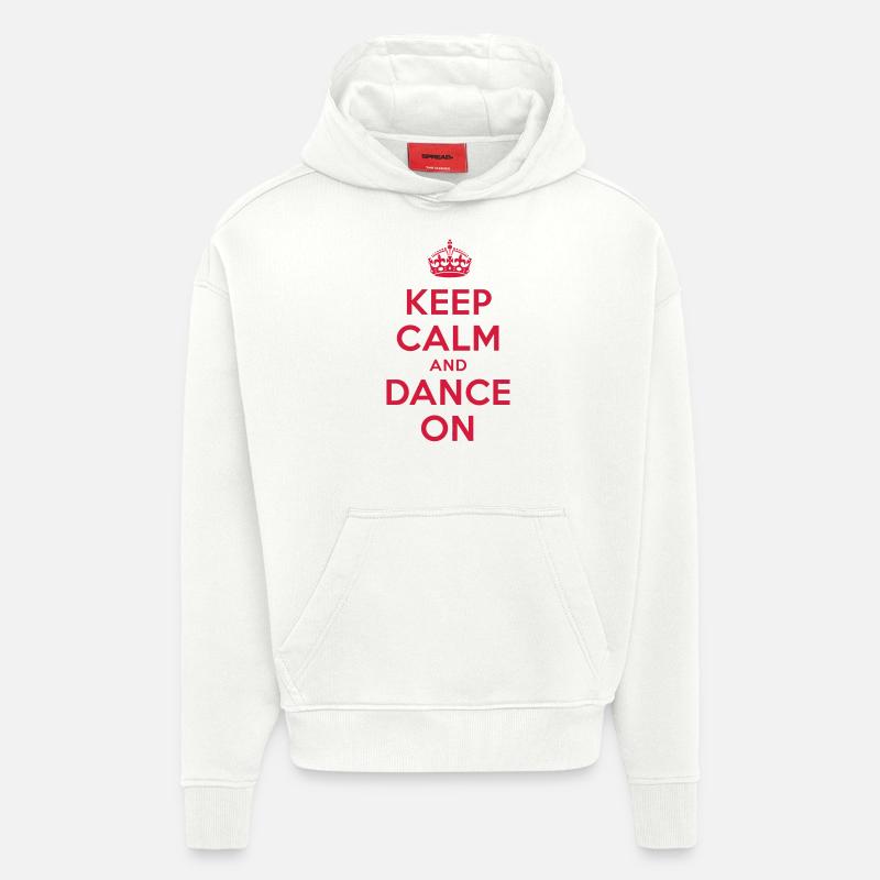 keep calm and dance on - Hoodie- made by SPREAD  - OFF WHITE