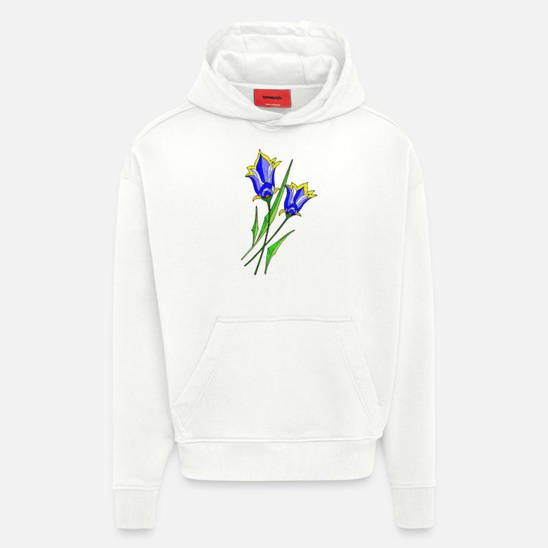 Fleur - Sweat à capuche bio épais oversize fabriqué en UE - OFF WHITE