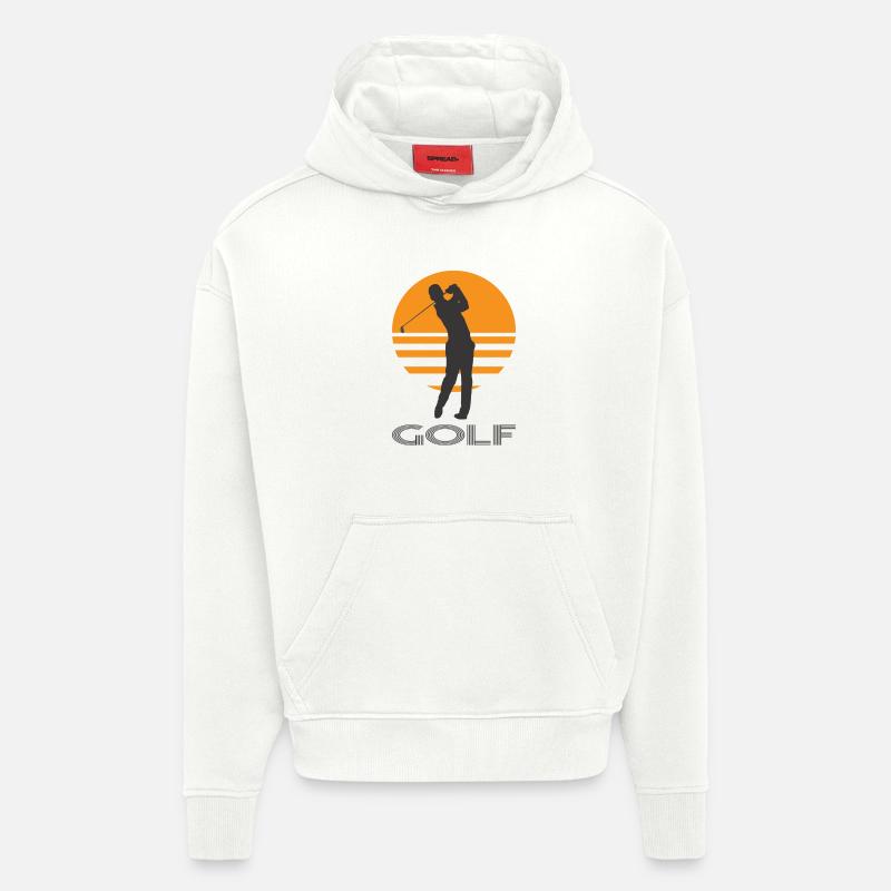 Le golf - Sweat à capuche bio épais oversize fabriqué en UE - OFF WHITE
