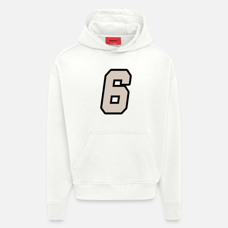 Nummer sechs - Hoodie- made by SPREAD  - OFF WHITE