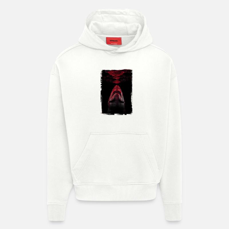 Der Hai - Hoodie- made by SPREAD  - OFF WHITE