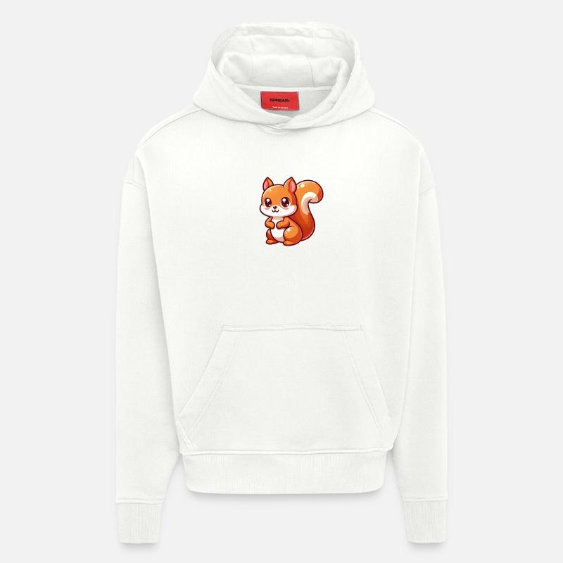 Kawaii Eichhörnchen - Hoodie- made by SPREAD  - OFF WHITE