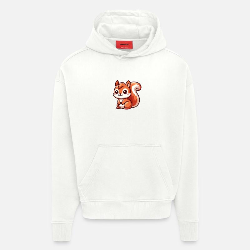 Kleines süßes Eichhörnchen - Hoodie- made by SPREAD - OFF WHITE