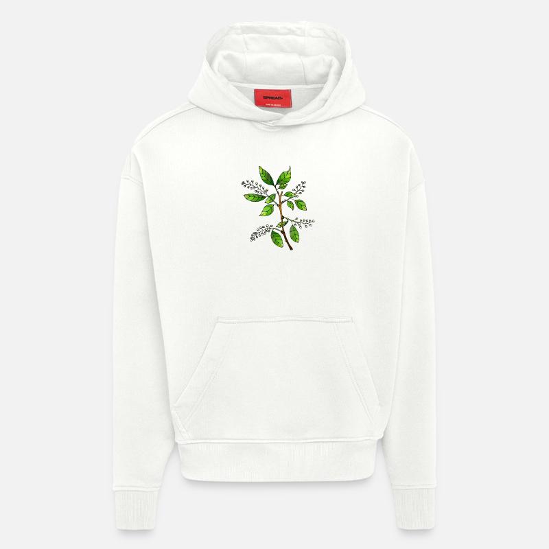 Fleur - Sweat à capuche bio épais oversize fabriqué en UE - OFF WHITE
