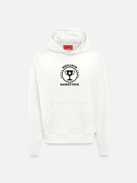 Best Basketball Player - Hoodie- made by SPREAD  - OFF WHITE